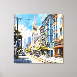 Impressão Em Tela Bonita caneta e esboço de tinta em São Francisco