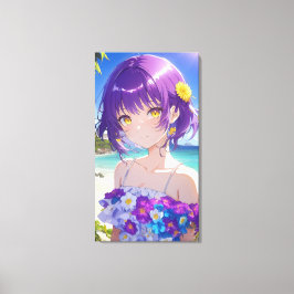 Impressão Em Tela Bonito Anime Art.