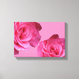 Impressão Em Tela Bonito cor-de-rosa rosa francês preto-e-preto-flor