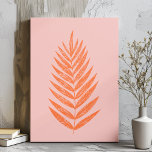Impressão Em Tela Bonito Folha de Mão Fern Botânica Pasta Cor de Ros<br><div class="desc">Bonito Folha de Mão Fern Folm Folha de Pão Cor-de-Rosa Tela Impressa</div>