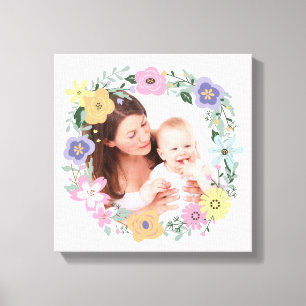 Impressão Em Tela Bonito Foto Personalizada Da Flower Moderna