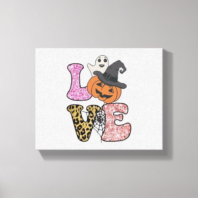 Impressão Em Tela Bonito Halloween (Frente)