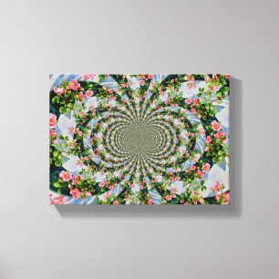 Impressão Em Tela Bonito rosa-boho, rosas vermelhas, flor-aquarela