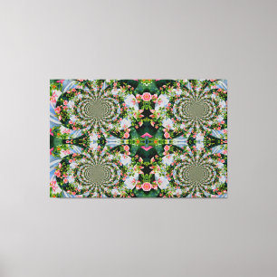 Impressão Em Tela Bonito rosa-boho, rosas vermelhas, flor-aquarela