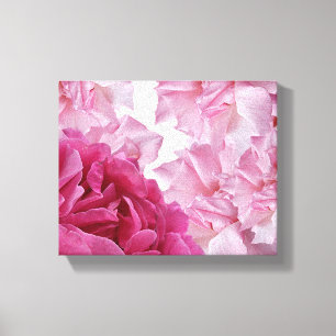Impressão Em Tela Bonito rosa rosa pétal abstrato floral arte modern