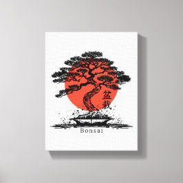 Impressão Em Tela Bonsai Japan Personalizado
