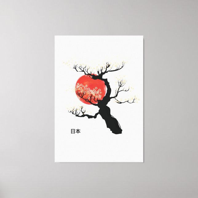 Impressão Em Tela Bonsai Japão (Frente)