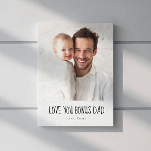 Impressão Em Tela Bônus Personalizado Foto do Papai Presente Perso