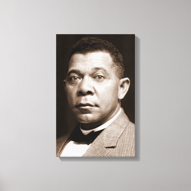 Impressão Em Tela Booker Washington: Educador Afro-Americano (Frente)