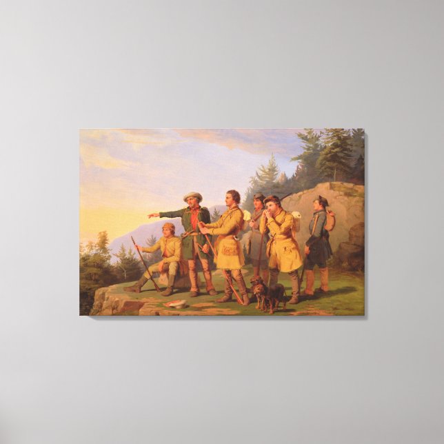 Impressão Em Tela Boone's First View of Kentucky (Frente)