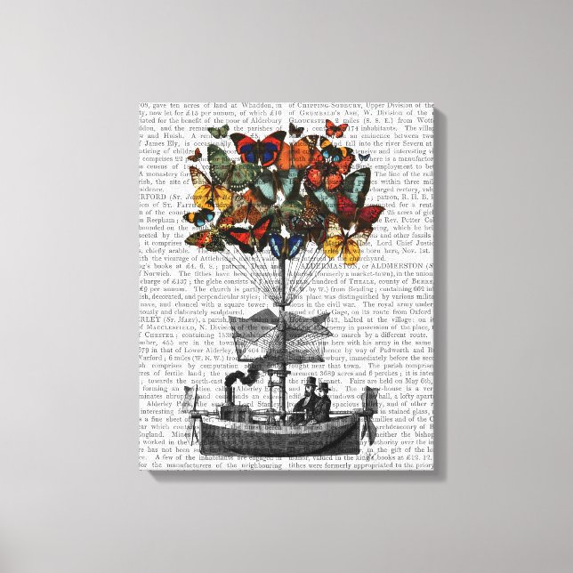 Impressão Em Tela Borboleta (Frente)