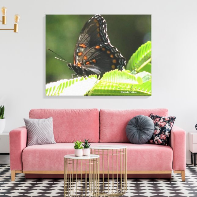 Impressão Em Tela borboleta (Insitu(Sala de estar))