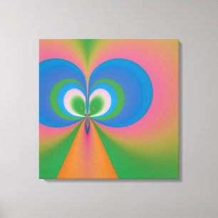 Impressão Em Tela Borboleta Azul