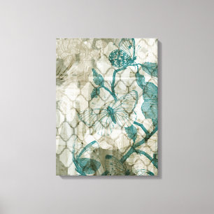 Impressão Em Tela Borboletas árabes VI