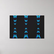 Borboletas Azuis Fofas Cor de Meia-Noite Preta