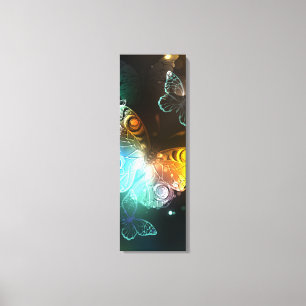Impressão Em Tela Borboletas luminosas e borboletas noturnas