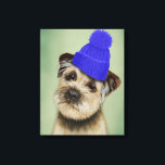 Impressão Em Tela Borda com capacete azul<br><div class="desc">Pets</div>