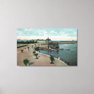 Impressão Em Tela Boston, opinião de MassachusettsGeneral da cidade