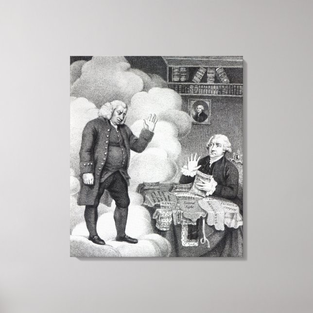 Impressão Em Tela Boswell e o Fantasma de Samuel Johnson (Frente)