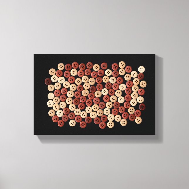 Impressão Em Tela Botões - Fotografia de Belas Artes (Frente)