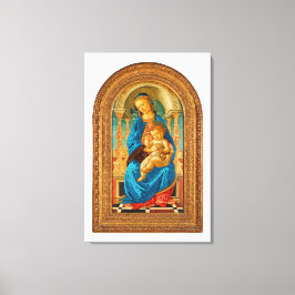 Impressão Em Tela Botticelli (1445-1510) Madonna & Criança Enthroned