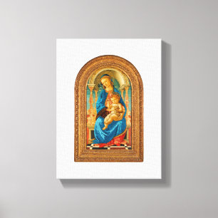 Impressão Em Tela Botticelli Madonna e Criança Enthroned