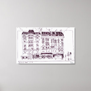 Impressão Em Tela Boulevard Raspail, Paris, França