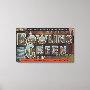 Impressão Em Tela Bowling Green, Kentucky - grandes cenas da letra