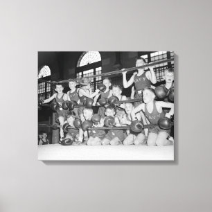 Impressão Em Tela Boxe Júnior, 1939