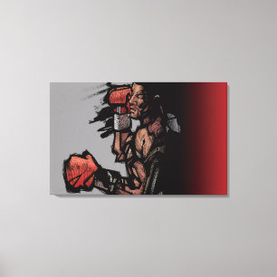 Impressão Em Tela Boxer deitado