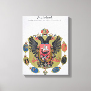 Impressão Em Tela Braços e protetor do estado de Rússia imperial, 