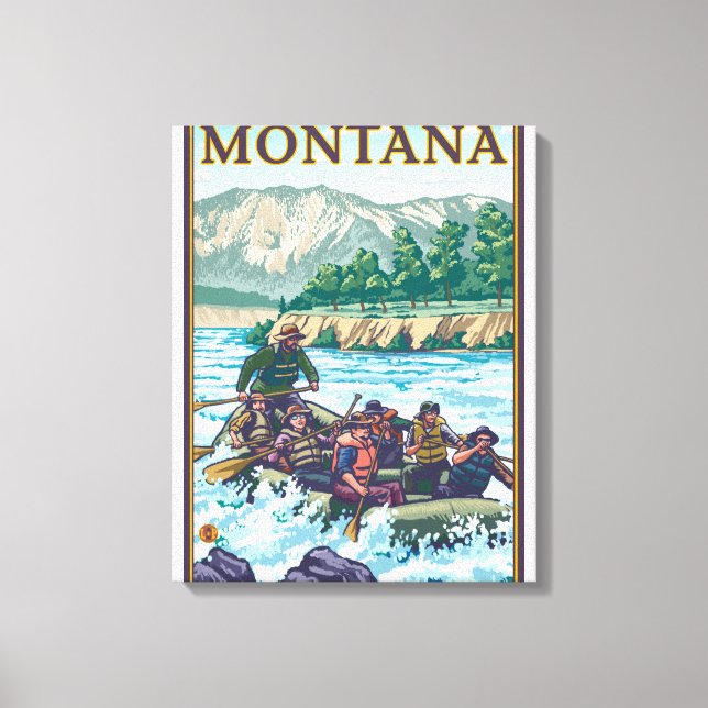 Impressão Em Tela Branca de Rafa - Montana (Frente)