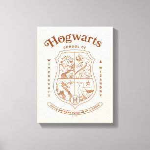 Impressão Em Tela Brasão da Escola de Magia e Bruxaria HOGWARTS™