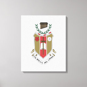 Impressão Em Tela Brasão da Fraternidade Musical Sigma Alpha Iota