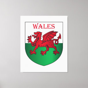 Impressão Em Tela Brasão de Wales