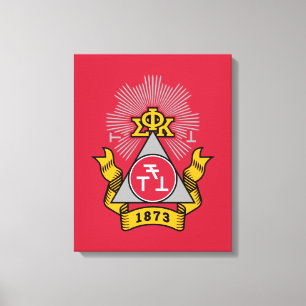 Impressão Em Tela Brasão Phi Sigma Kappa