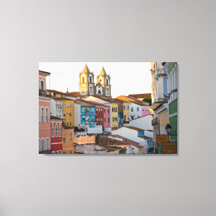 Impressão Em Tela Brasil, Bahia, Salvador, A Cidade Mais Antiga
