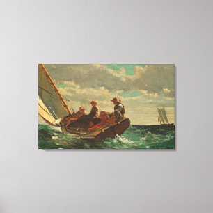 Impressão Em Tela Breezing acima (um vento justo) de 1873-76