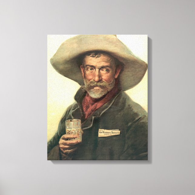 Impressão Em Tela Brewery Ad 1889 (Frente)