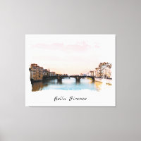 ** Bridge Firenze Florence Itália AP12 Canv Italia