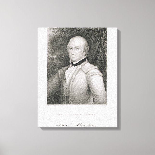 Impressão Em Tela Brigadeiro-General Daniel Morgan (1736-1802) com g (Frente)