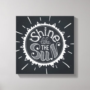 Impressão Em Tela Brilho como The Sun