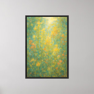 Impressão Em Tela Brilho Floral Impressionista Romântico