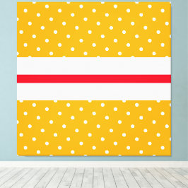 Impressão Em Tela Brilho Moderno Vermelho Branco Amarelo Laranja Pon