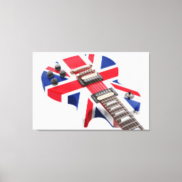 Impressão Em Tela BRITÂNICOS VÊM PARA GUITAR 32x48