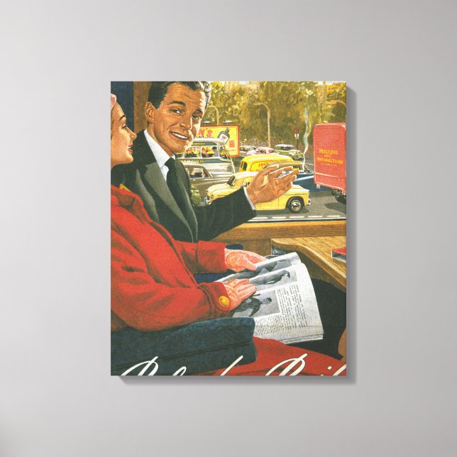 Impressão Em Tela British Railways Relax by Rail Poster (Frente)