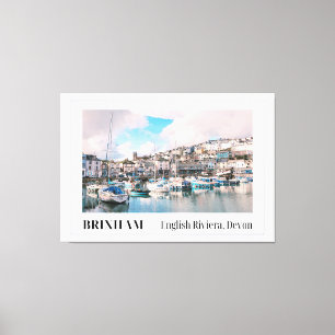 Impressão Em Tela Brixham Harbour, English Riviera, Devon