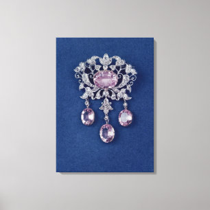 Impressão Em Tela Broche na forma de uma flor, c.1780