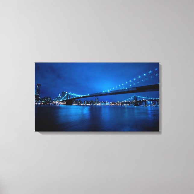 Impressão Em Tela Brooklyn Bridge, Nova Iorque (Frente)