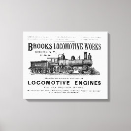 Impressão Em Tela Brooks Steam Locomotive Works 1890